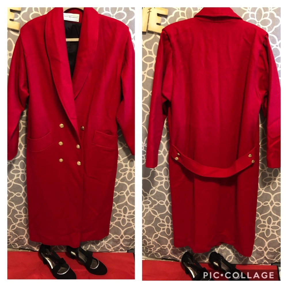 🖤MAGGIE LAWRENCE red long coat